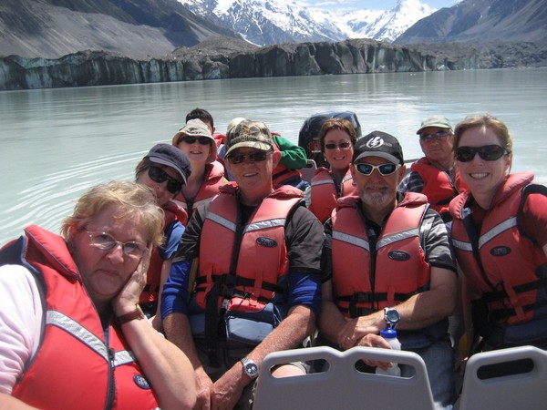 On the Glacier Explorers Tasman Lake boat trip
